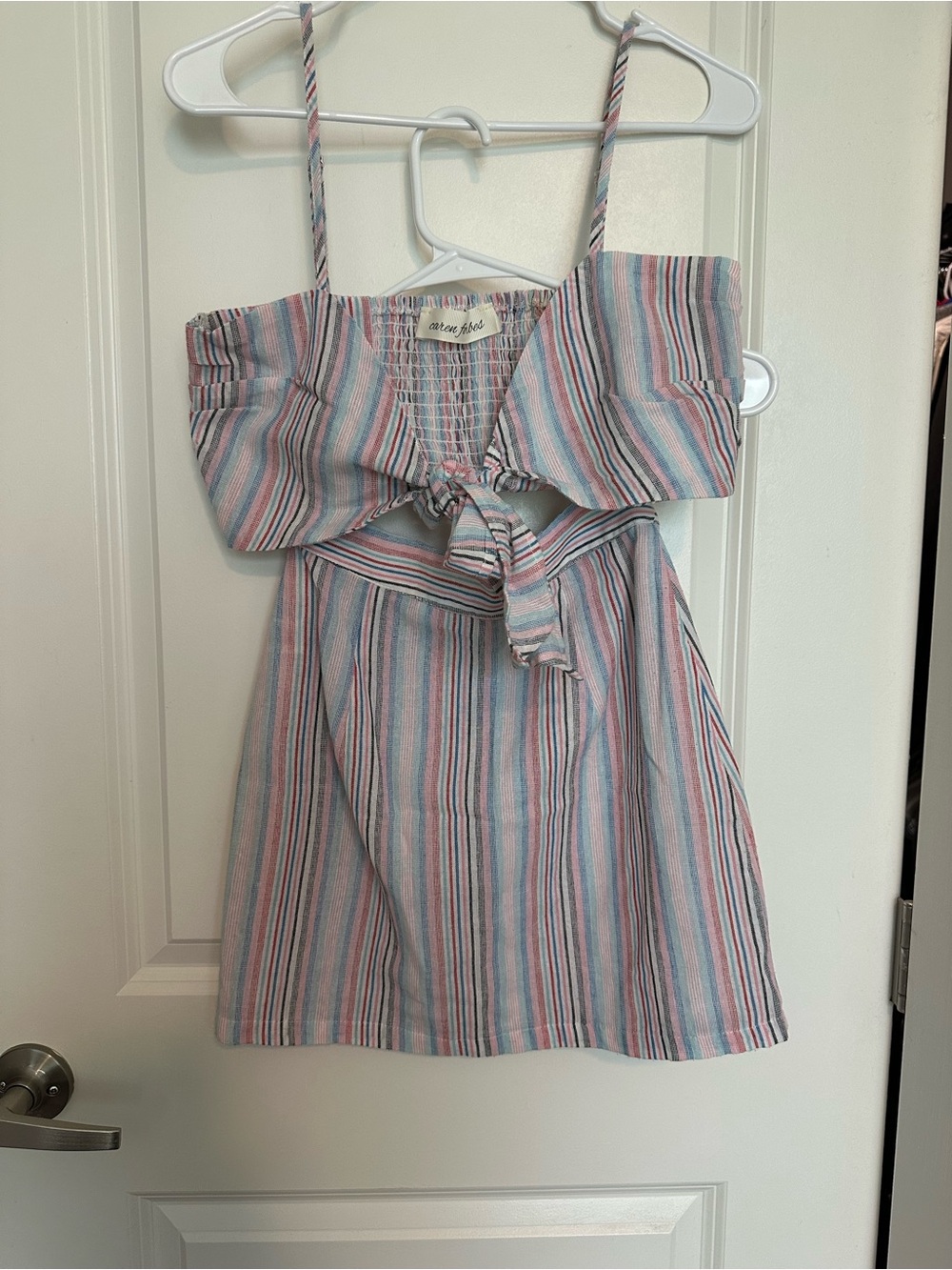 Caren Forbes Pastel Stripe Matching Set